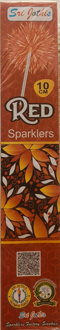 10CM RED SPARKLERS